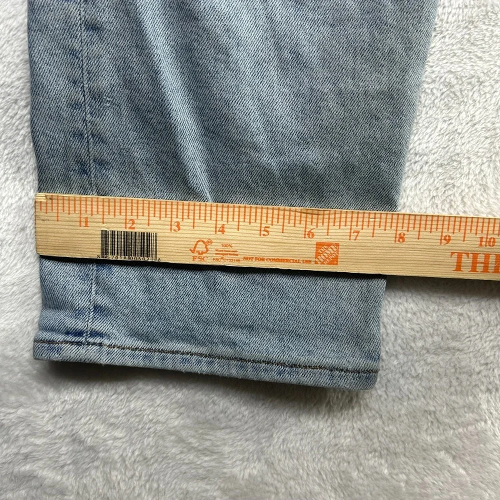 Madewell The Perfect Vintage Straight Jeans Mens Blue Denim Button Fly - 33X29.5